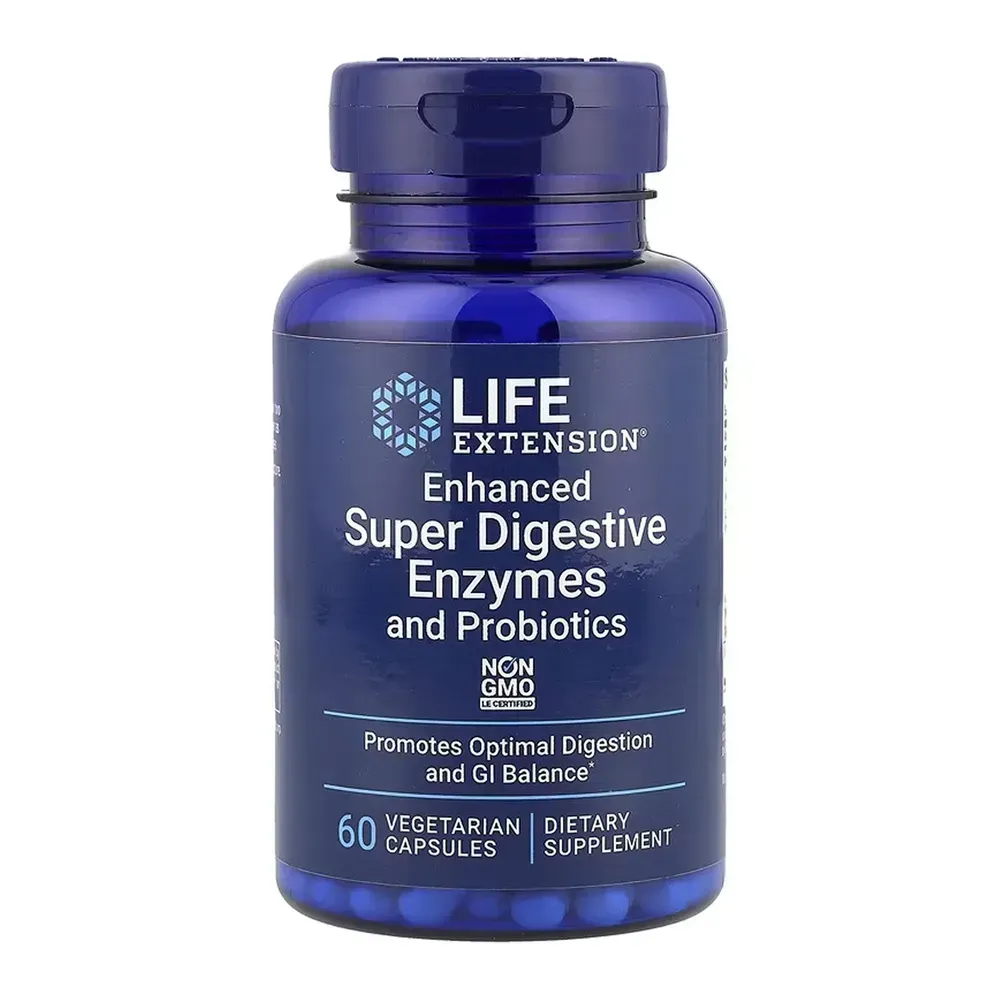 Enhanced Super Digestive Enzymes and Probiotics - 60 vcaps
