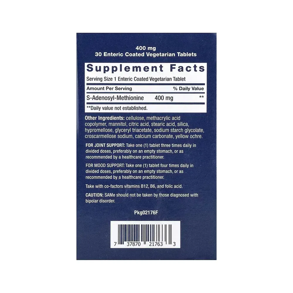 SAMe 400 mg - 30 tabs