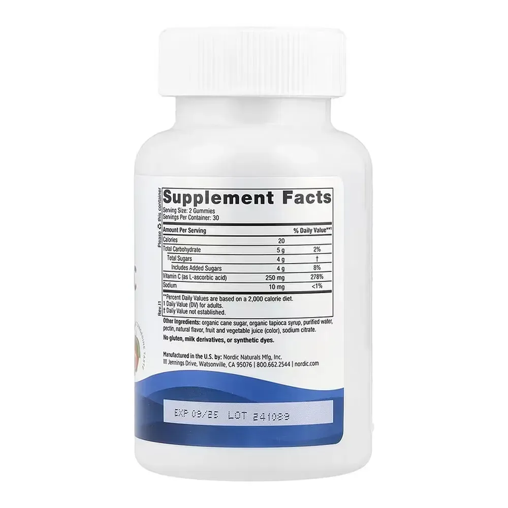 Nordic Naturals Vitamin C - 60 gummies, фото 2