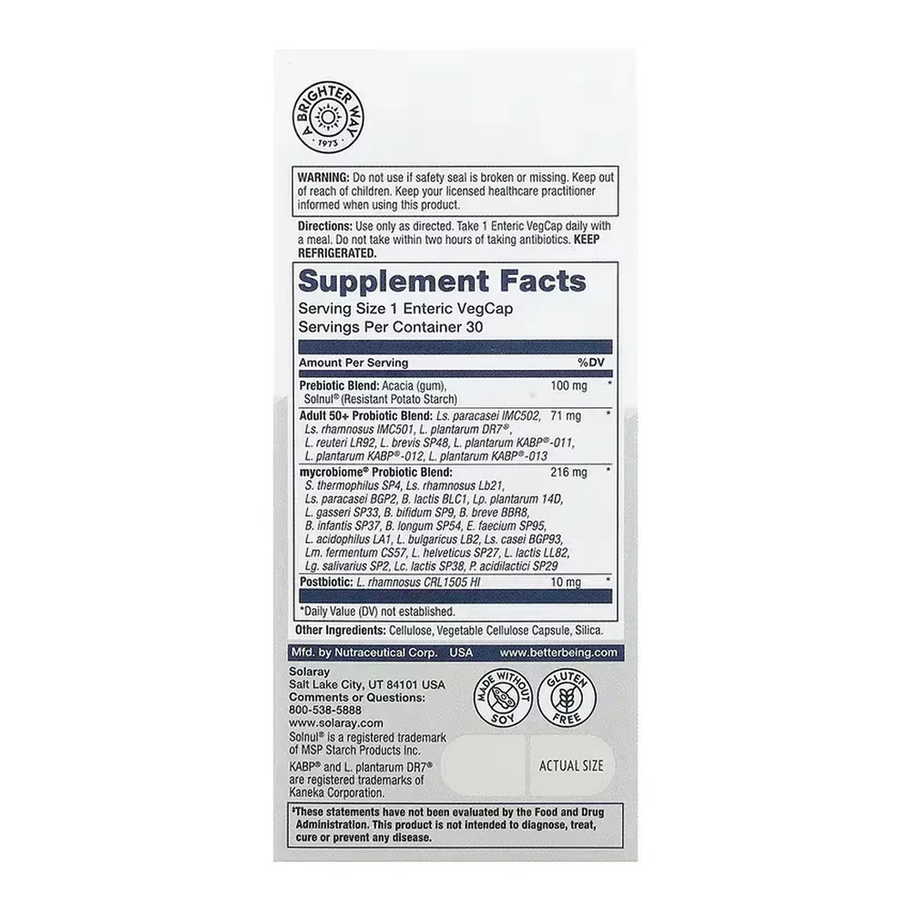 Complete Probiotic Adult 50+ - 30 vcaps