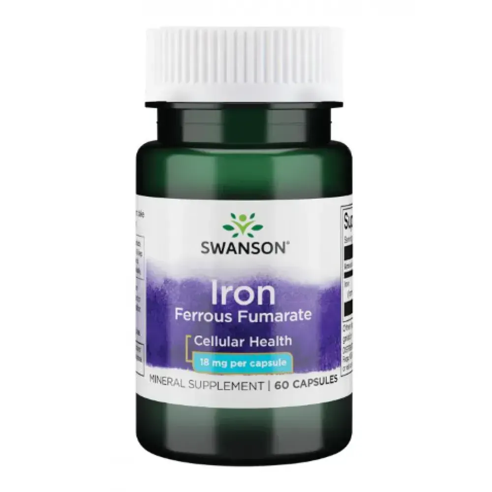 Iron Ferrous Fumarate 18mg - 60caps