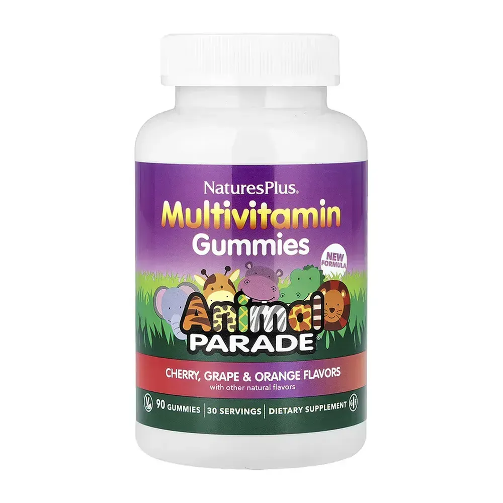 Nature's Plus Children’s Multivitamin Gummies - 90 Gummies Cherry, Grape & Orange, Вишня, виноград і апельсин