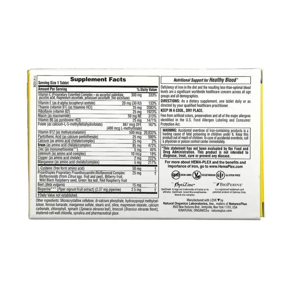 Hema-Plex - 10 tabs 6 box