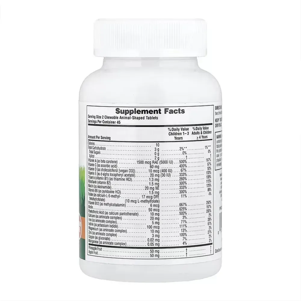 Animal Parade®, Multivitamin, Children's Chewable Supplement - 90 tabs Cherry, Grape & Orange