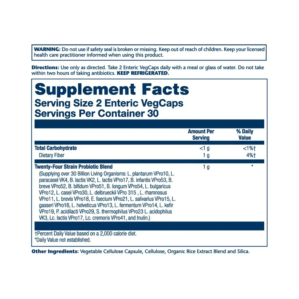 Super Multidophilus 24 Strain Probiotic 30 Billion Cfu - 60 vcaps