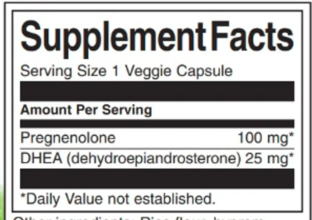 DHEA Pregnenolone Complex - 60veg caps