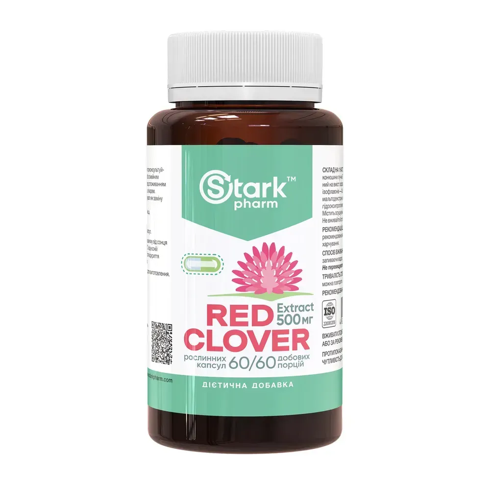 Stark Pharm Red Clover Extract 500 мг — 60 капсул — упаковка