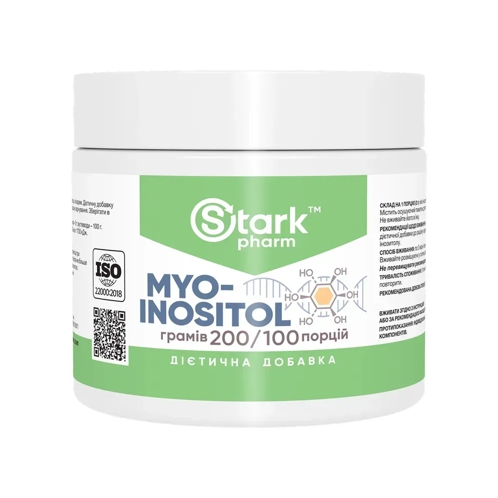 Stark Pharm Myo-Inositol — міо-інозитол, 200 г — упаковка