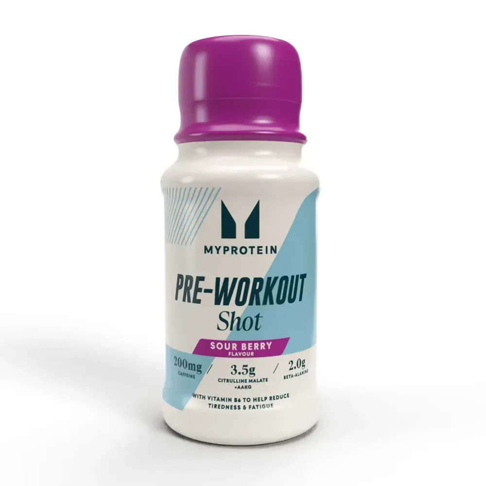 Myprotein Pre-Workout Shot Sour Berry — 60 мл — упаковка