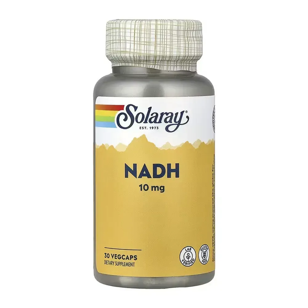 Solaray NADH 10 мг — 30 капсул — упаковка
