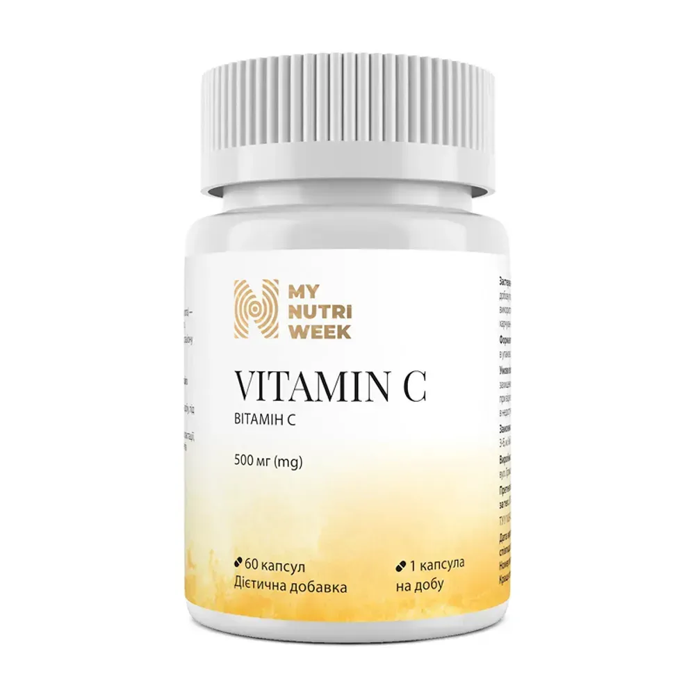 My Nutri Week Vitamin C 500 мг — 60 капсул — упаковка