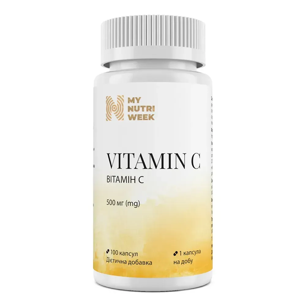 My Nutri Week Vitamin C 500 мг — 100 капсул — упаковка