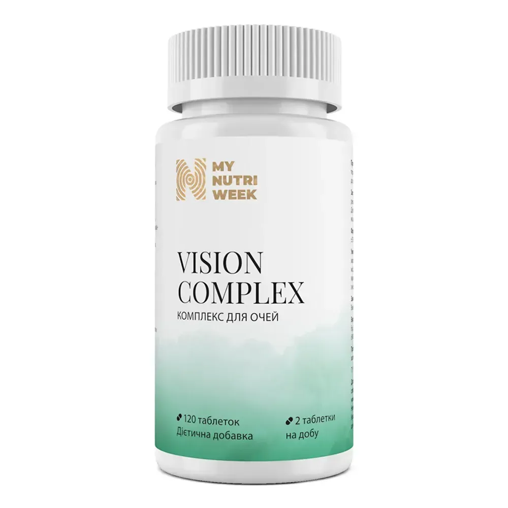 My Nutri Week Vision Complex — комплекс для очей, 120 таблеток — упаковка
