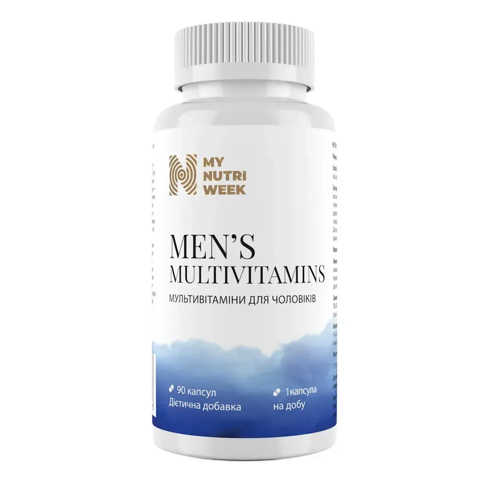 My Nutri Week Men’s Multivitamins — 90 капсул — упаковка
