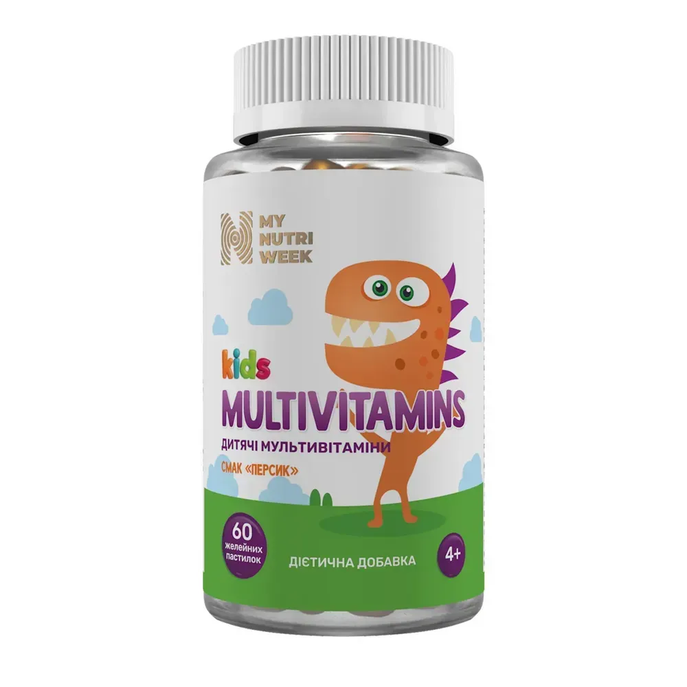 My Nutri Week Kids Multivitamin Gummies — 60 желейних пастилок — упаковка