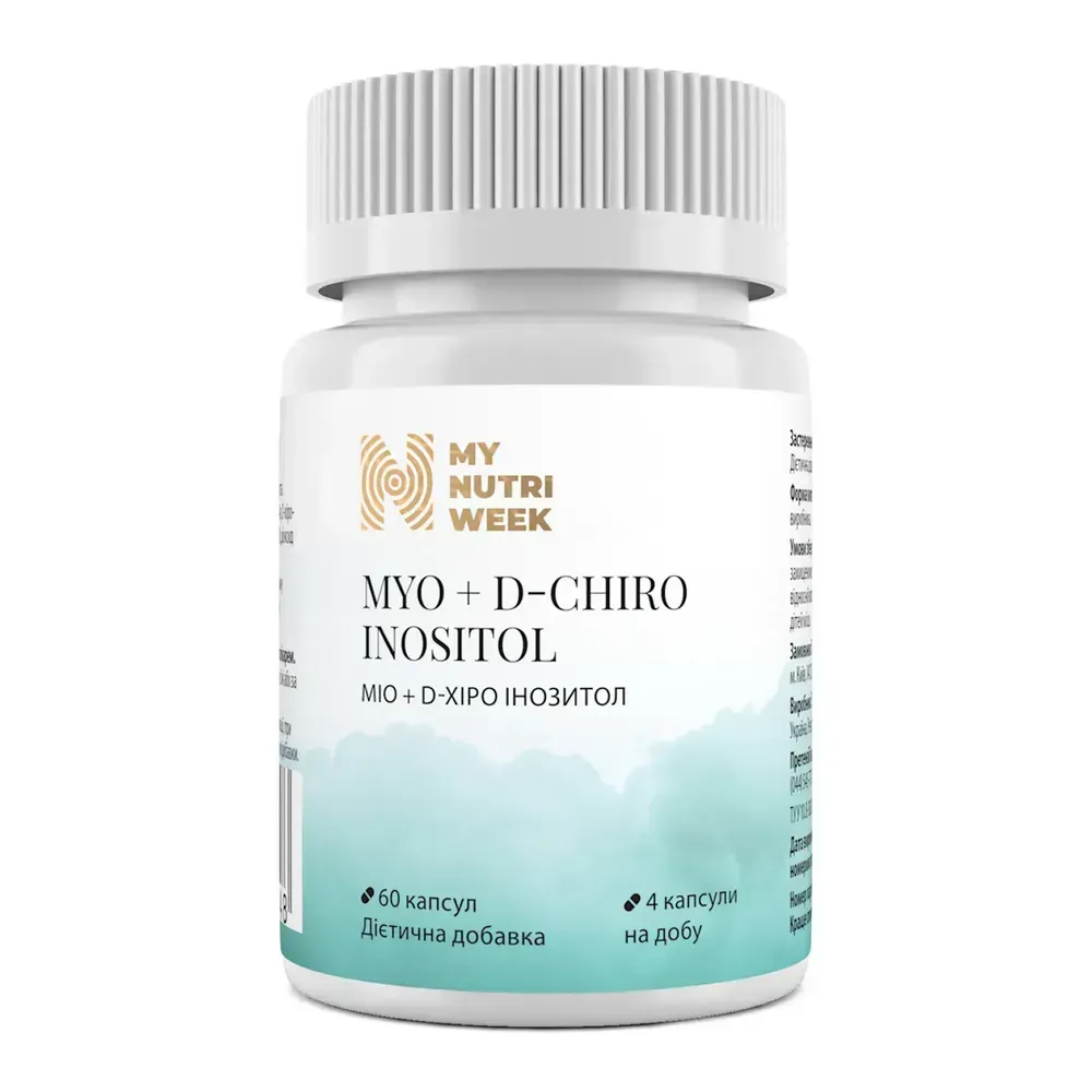 My Nutri Week Myo + D-Chiro Inositol — 60 капсул — упаковка