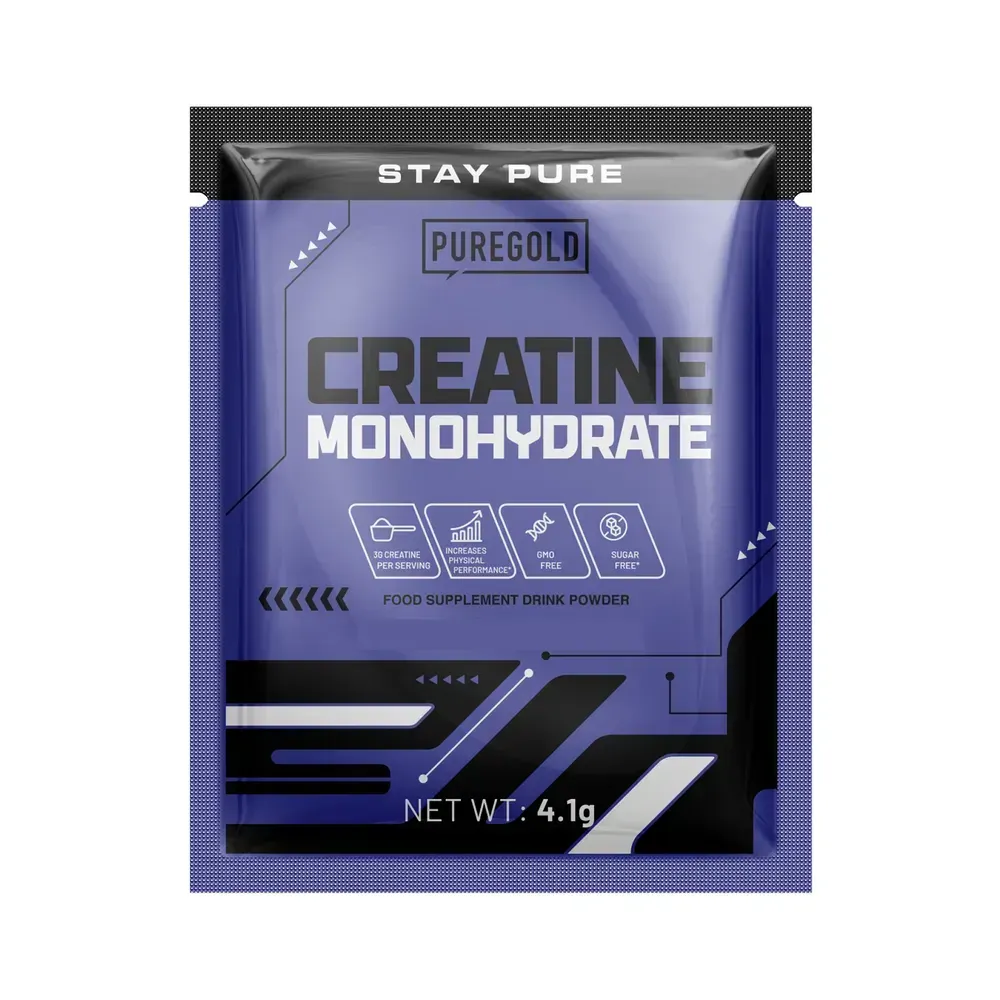 Pure Gold Creatine Monohydrate — 4,1 г, вишня-лайм — упаковка