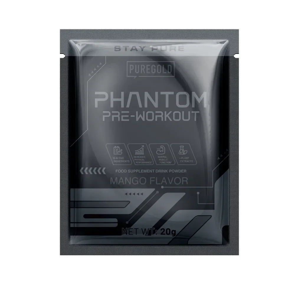 Pure Gold Phantom Pre-Workout — 20 г, манго — упаковка