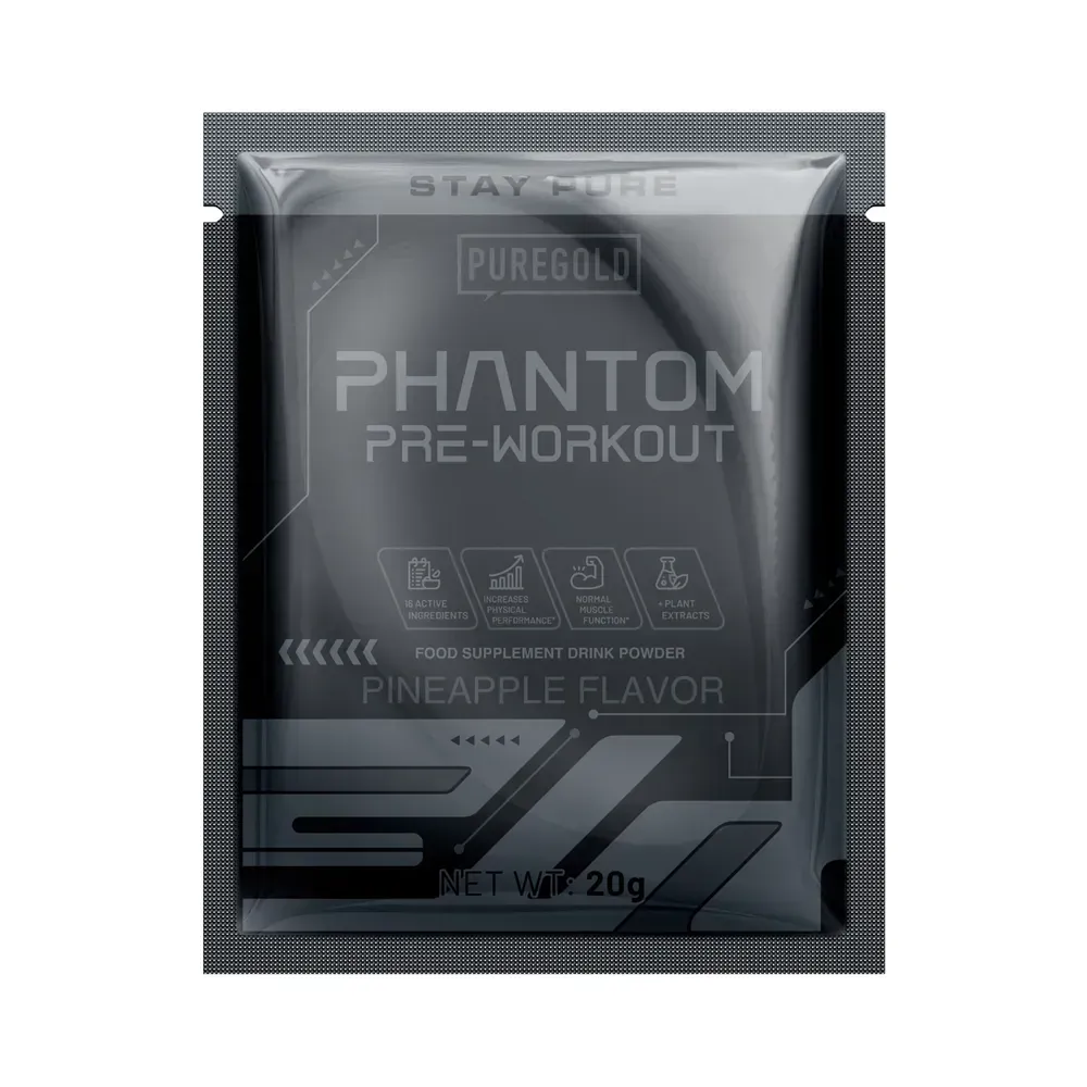 Pure Gold Phantom Pre-Workout — 20 г, ананас — упаковка