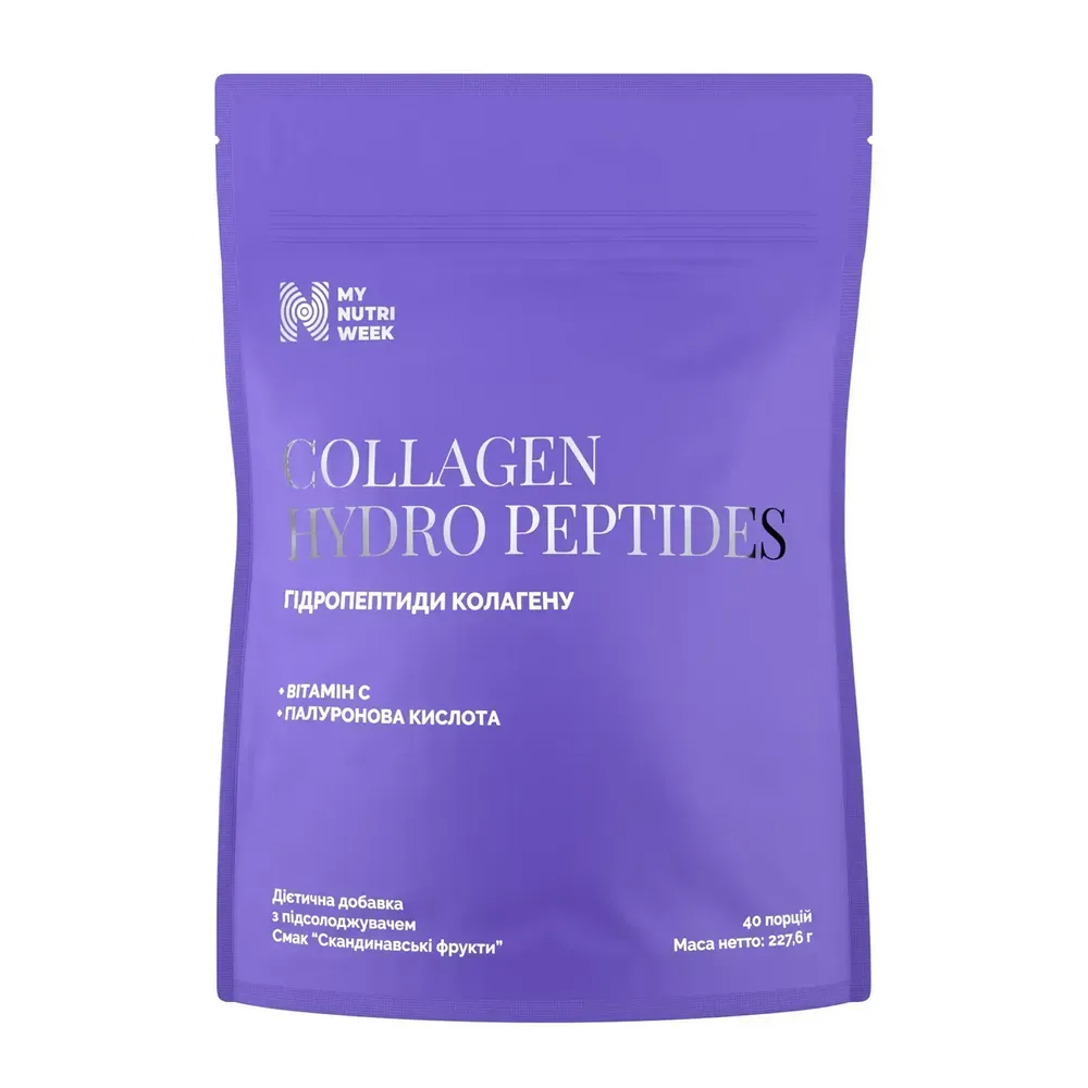 My Nutri Week Collagen Hydro Peptides — скандинавські фрукти, 227,6 г