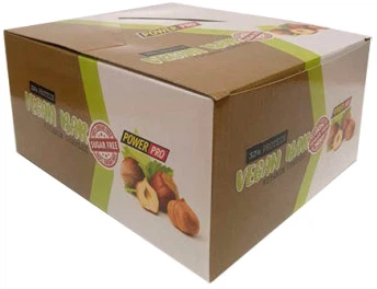 Power Pro Vegan Bar 32%, коробка 20 батончиків по 60 г